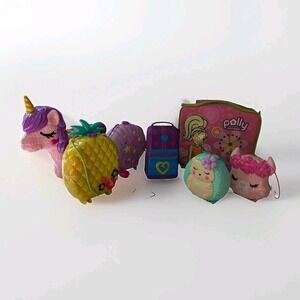 Polly Pocket Mega Lot 7 Compacts 6 Vehicles 3 Playsets 40+ Accessor Huge Bundle